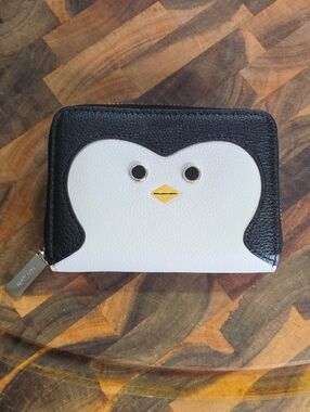 kate spade New York - Morty Penguin Card Zip Wallet